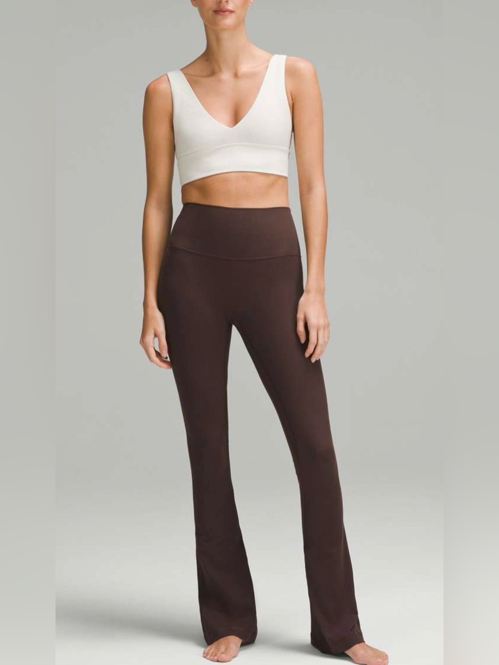 Lululemon Align High-Rise Ribbed Mini-Flared Pants*Regular Size 6 Espresso